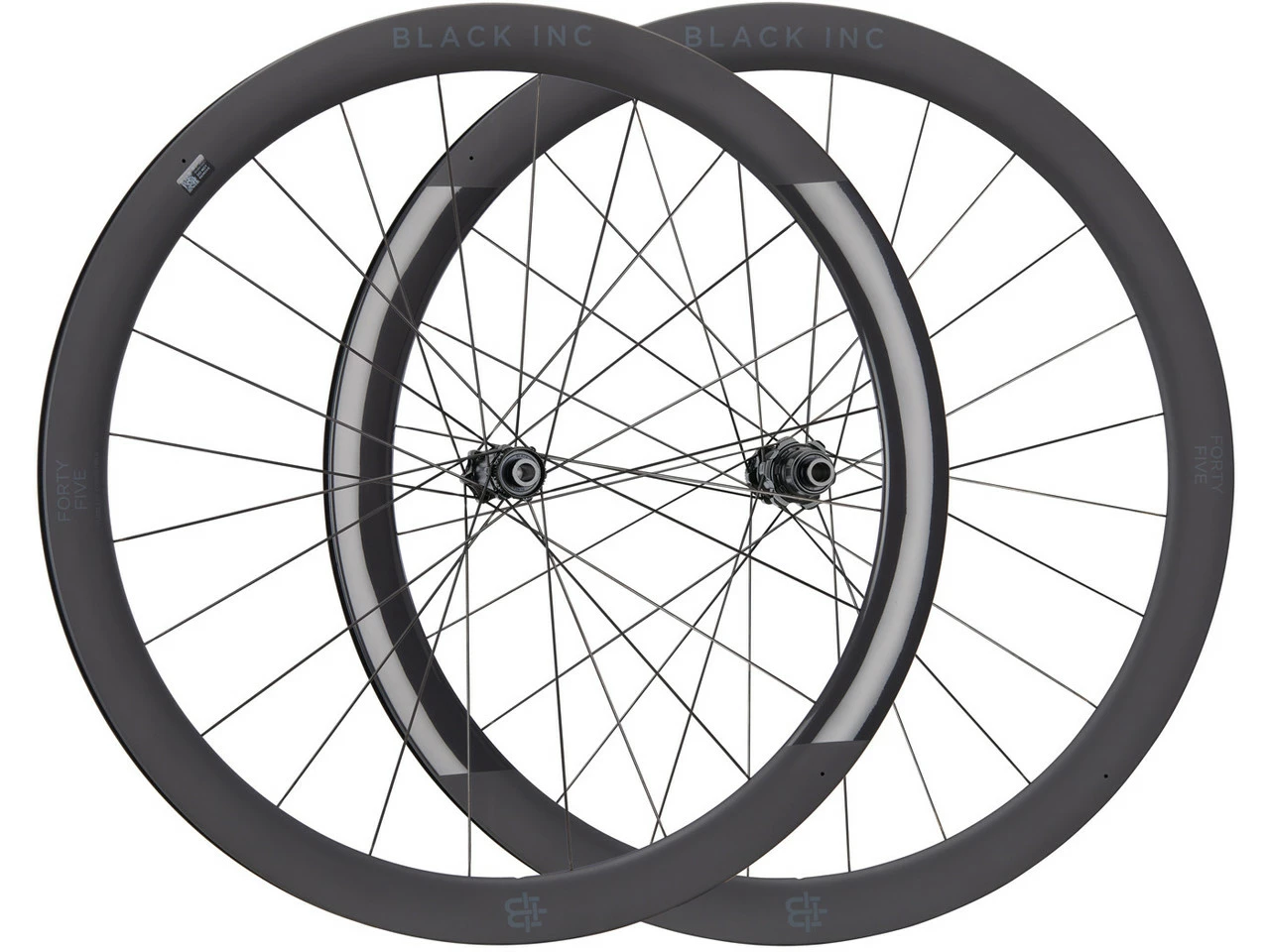 Black Inc Forty Five Disc Center Lock Carbon 28" Laufradsatz 3 Black Inc Forty Five Disc Center Lock Carbon 28" Laufradsatz